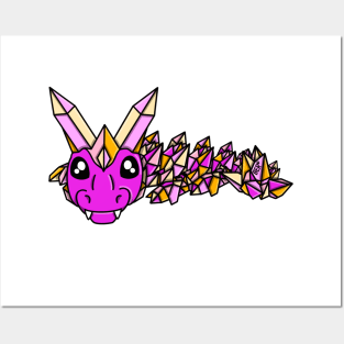 Trixic Pride Fidget Crystal Dragon Posters and Art